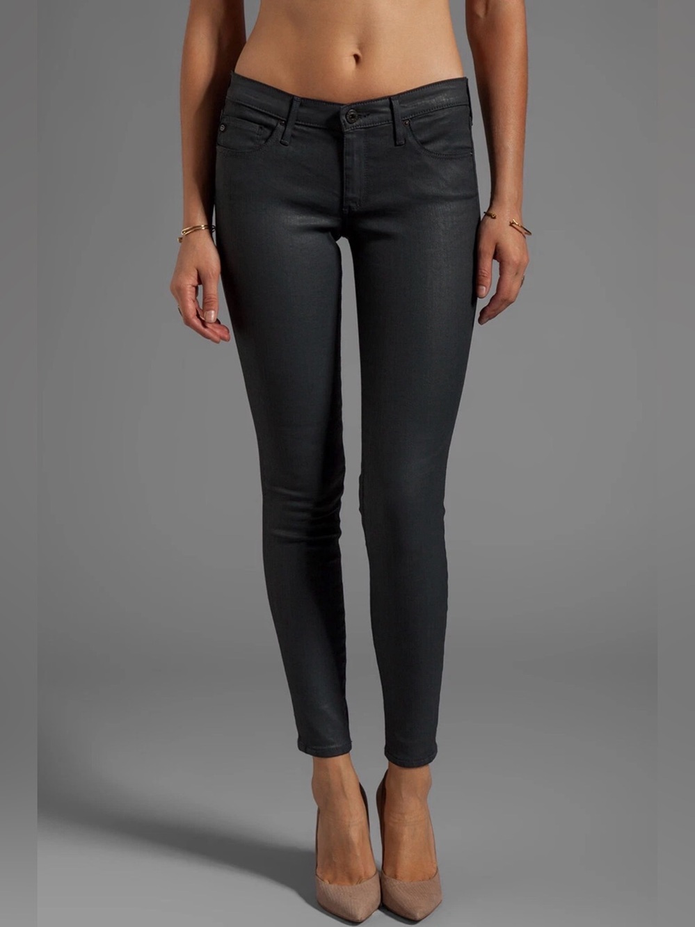 Ag ADRIANO GOLDSCHMIED The Absolute Legging Extreme Skinny Coated Pants